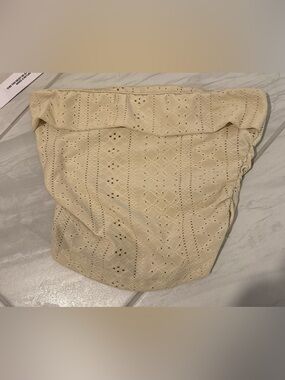 yellow Eyelet Knit Off-Shoulder Top